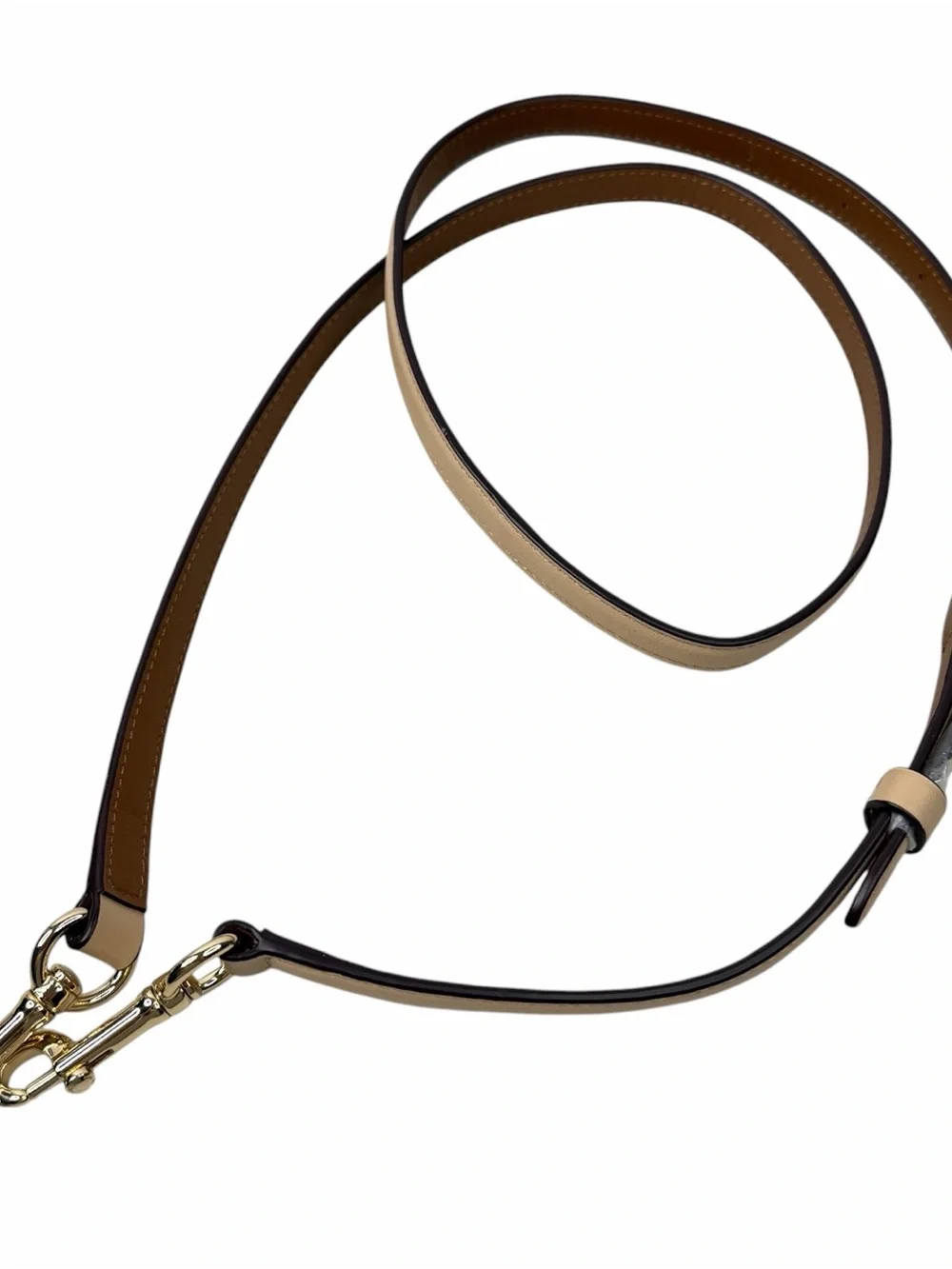 Coach Cream? Tan? Replacement Strap Crossbody Leather Logo Buckle Gold Hardware
